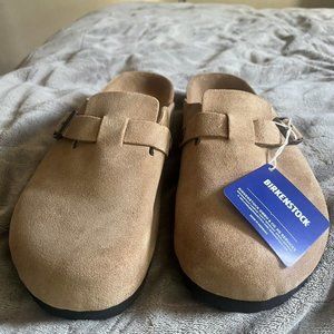 Birkenstock Clog Taupe Suede